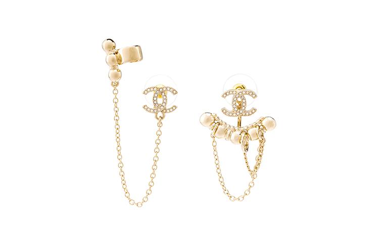 Chanel Chanel Metal Earrings Women's Gold