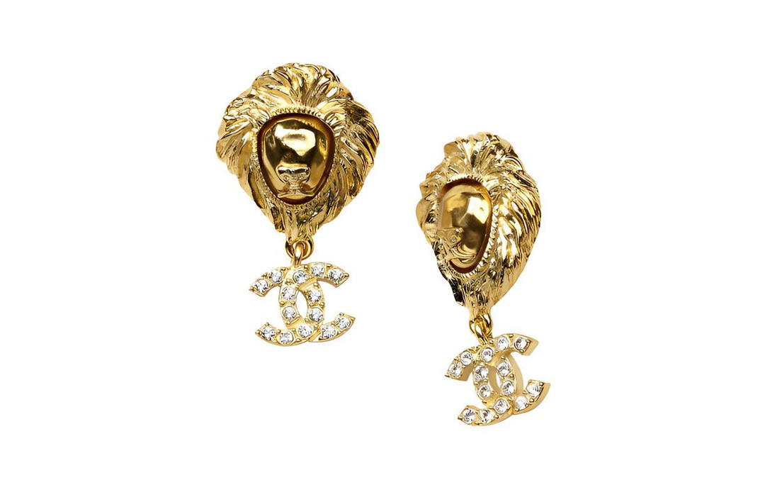 Chanel Chanel Earrings Women's Gold