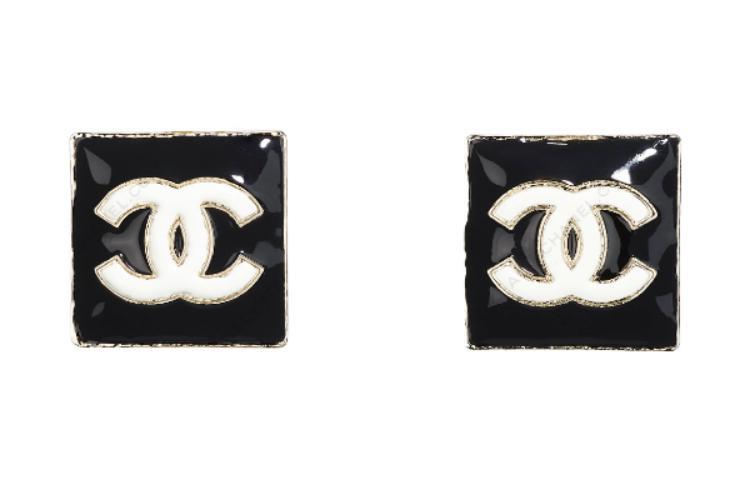 Chanel Chanel Stud Earrings Women's