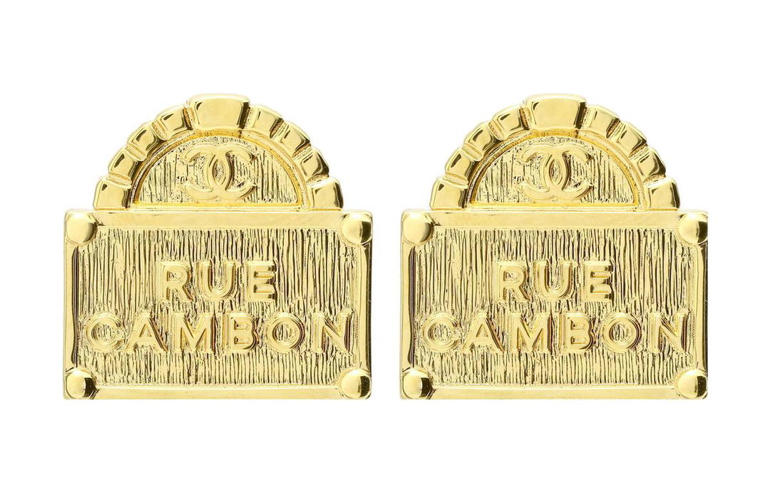 Chanel Chanel Earrings Women's Gold