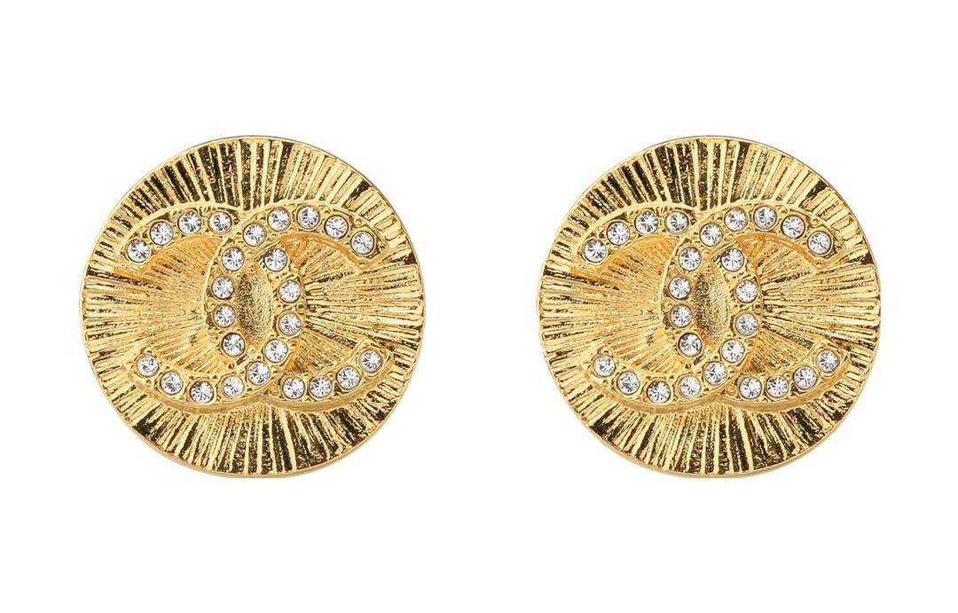 Chanel Chanel Stud Earrings Women's
