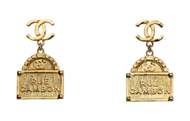 Chanel Chanel Earrings Women's Gold