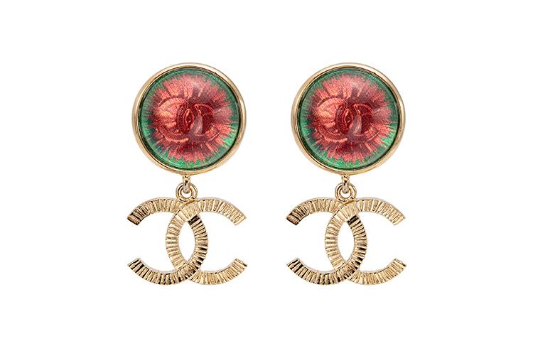 Chanel Chanel Earrings Women's Gold