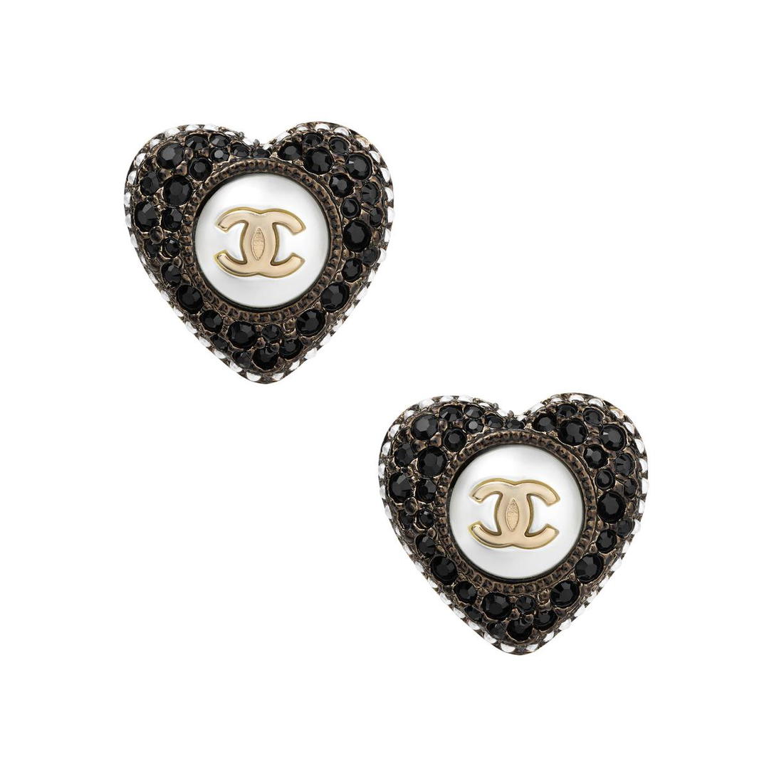 Chanel Chanel Stud Earrings Women's Gold