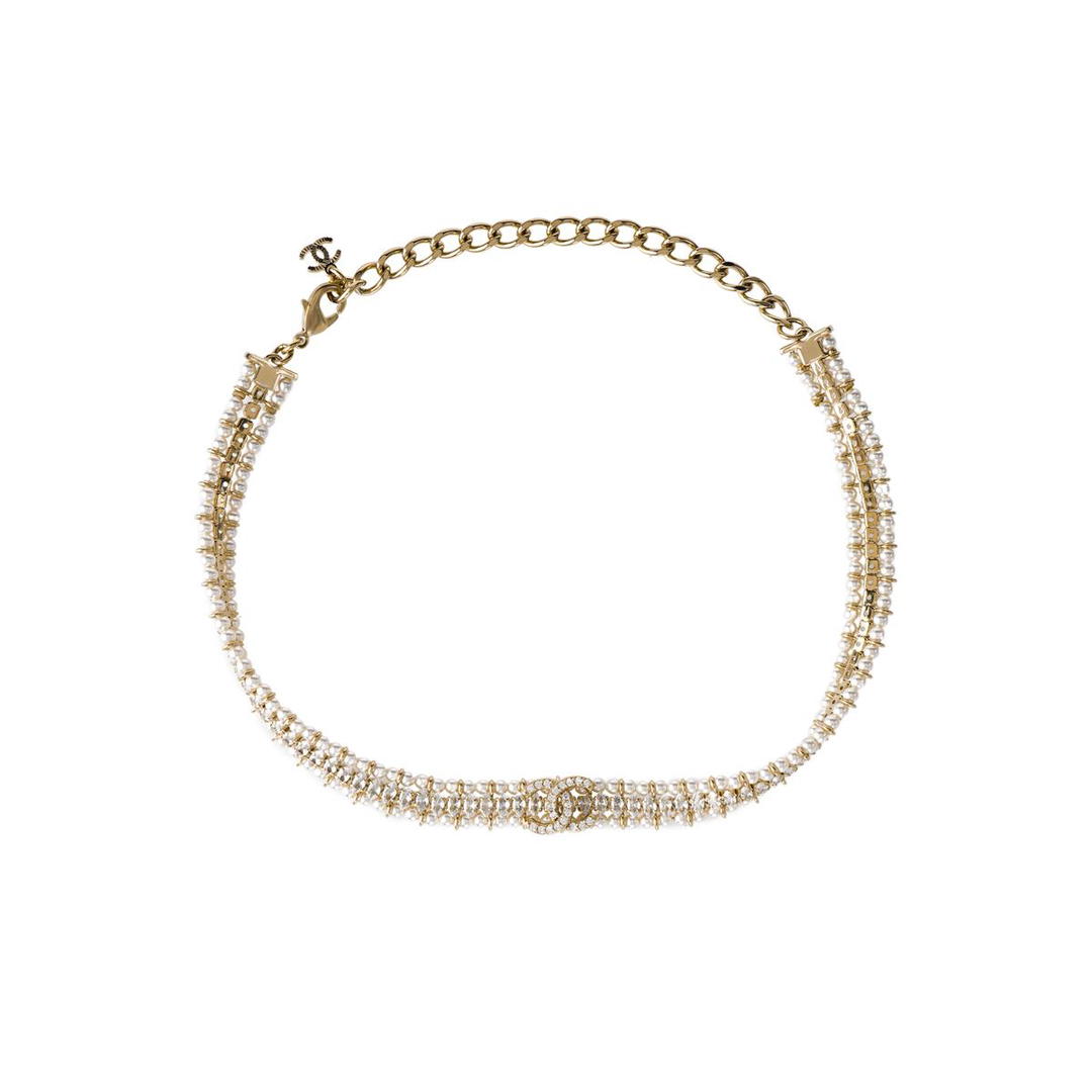 Chanel Chanel Metal Necklaces Women's White