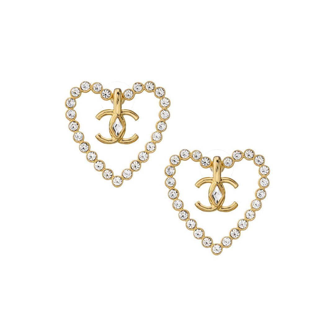 Chanel Chanel Hoop Earrings Women's Gold