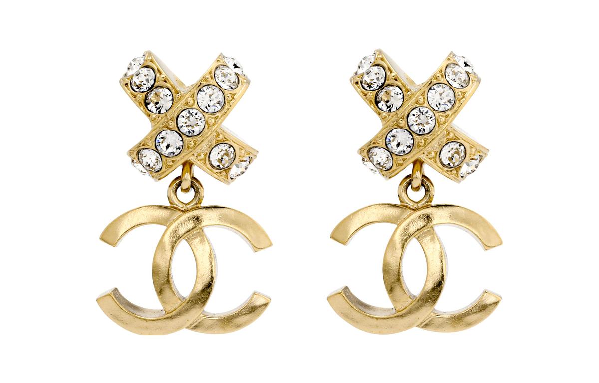 Chanel Chanel Earrings Women's Gold
