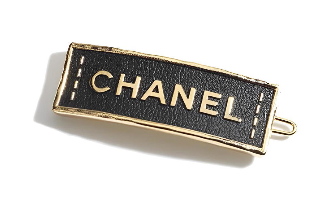 Chanel Chanel Hair Clips Women's Black/Gold