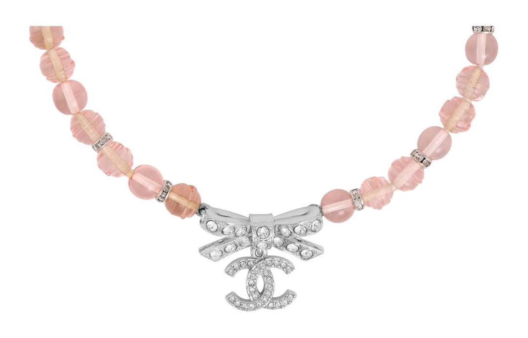 Chanel Chanel Metal Necklaces Women's Pink