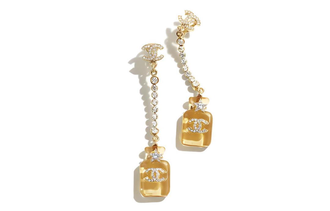 Chanel Chanel Earrings Women's Orange
