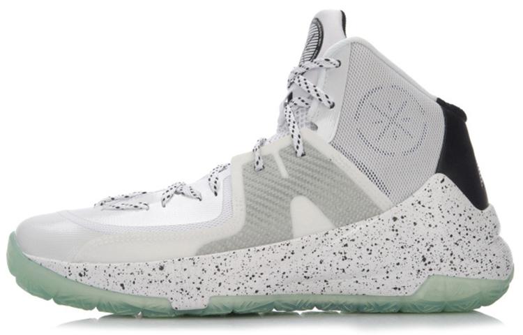 Li-Ning LiNing All In Team 3.5 Cushioned Slip Resistant Abrasion Resistant High Top Basketball Shoes Men's Gray White