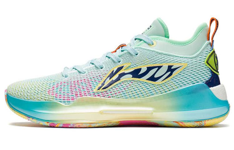 Li-Ning LINING YuShuai 13 Boom Basketball Shoes Men Low Top Water Wave Green
