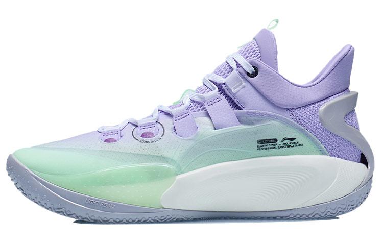 Li-Ning LiNing SONIC 9 Low Cushioning Anti Slip And Wear Resistant Low Top Basketball Shoes Soft Purple