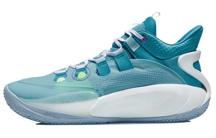Li-Ning LiNing SONIC 9 Low Slip Resistant Cushioning Wear Resistant Low Top Performance Basketball Shoes Blue White