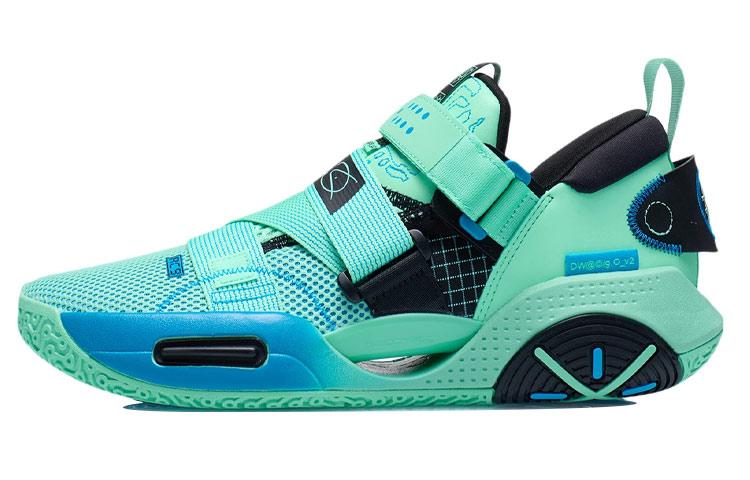 Li-Ning LINING All City 9 V2 Basketball Shoes Men Low Top Fluorescent Emerald Green