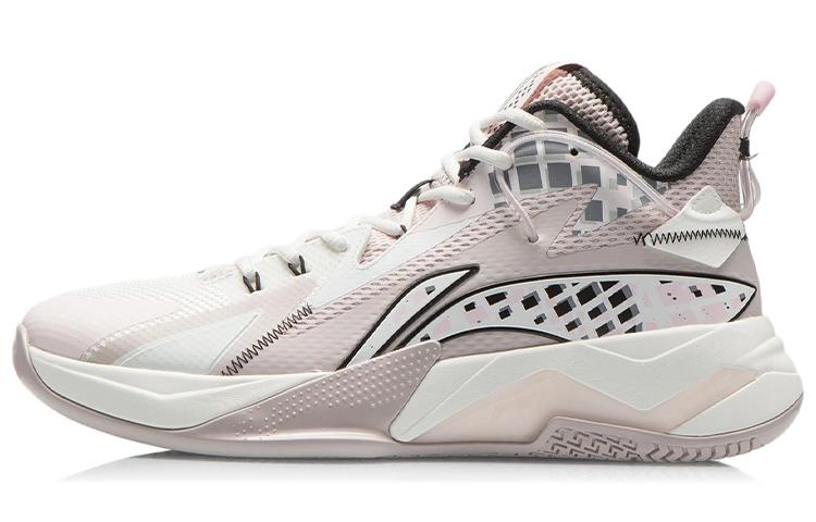 Li-Ning LiNing Fighting Falcon Durable Breathable Mid Top Basketball Shoes Men's Serene Purple