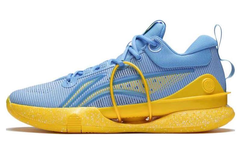 Li-Ning LiNing Speed 8 Premium Cushioning Anti Slip And Wear Resistant Low Top Basketball Shoes Men's Blue Yellow