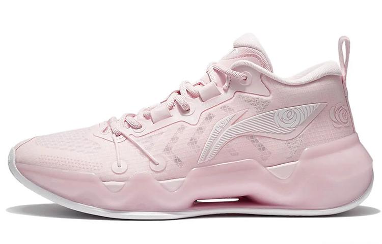 Li-Ning LINING Liren 2 Low Basketball Shoes Men Low Top New Light Pink/Standard White