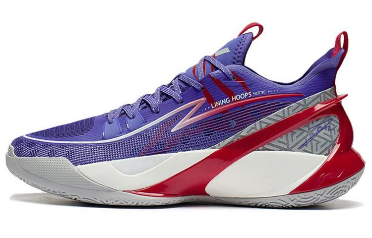 Li-Ning LINING SONIC 10 V2 Basketball Shoes Men Low Top Wealth Purple