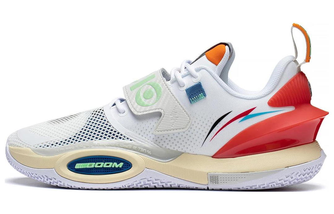 Li-Ning LINING All City 10 V2 Basketball Shoes Men Low Top Standard White/Antarctic Gray
