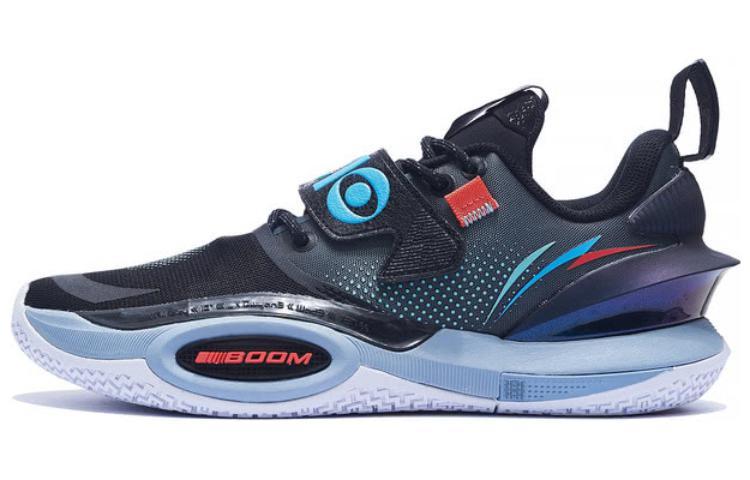 Li-Ning LiNing All City 10 V2 'Obsidian' Cushioned Slip Resistant Rebound Low Top Basketball Shoes Black Gray Color