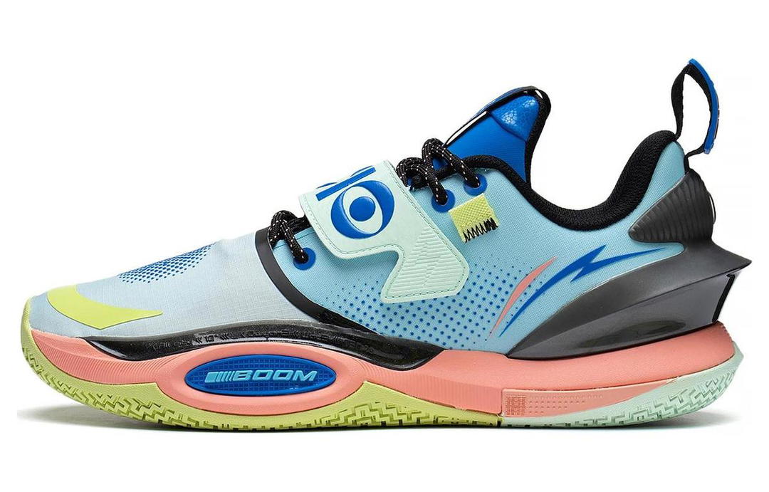 Li-Ning LiNing All City 10 V2 Slip Resistant, Abrasion Resistant, Breathable Low Top Basketball Shoes Men's Blue