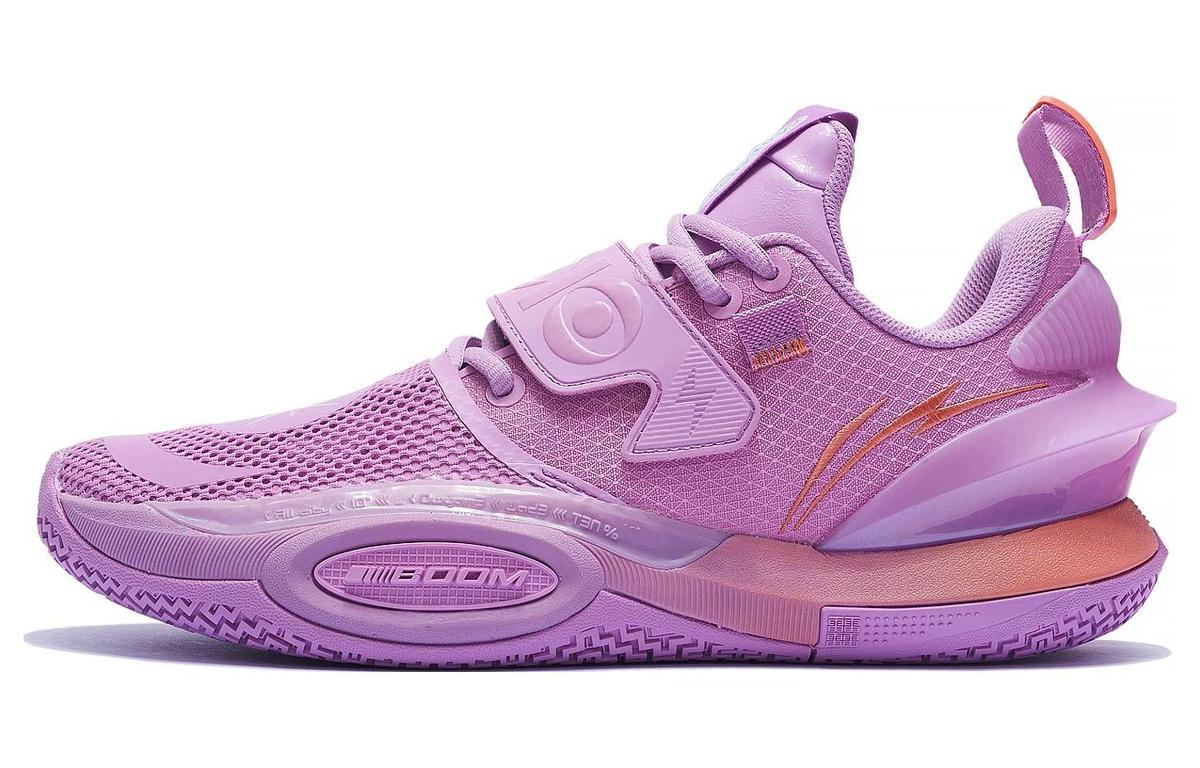 Li-Ning LiNing All City 10 V2 ' Lavender ' Cushioned Slip Resistant Lightweight Rebound Low Top Basketball Shoes Purple