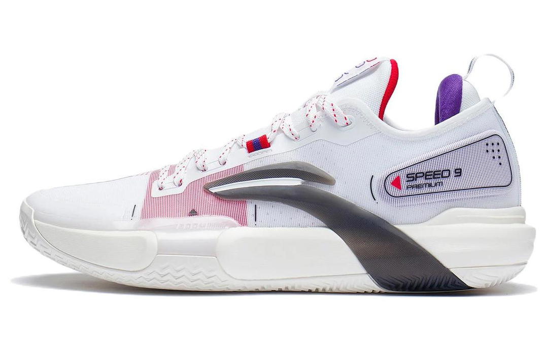 Li-Ning LINING Speed 9 Premium Basketball Shoes Men Low Top Standard White