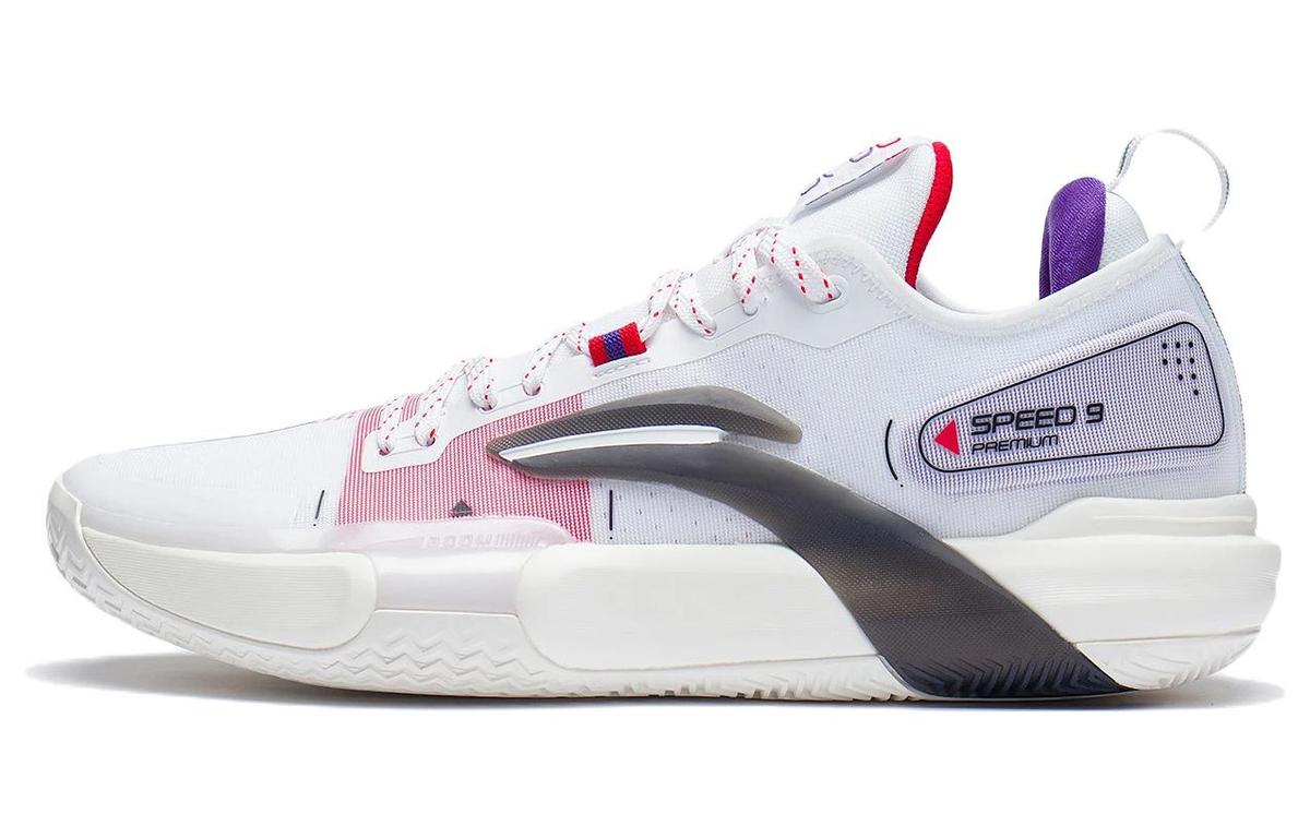 Li-Ning LINING Speed 9 Premium Basketball Shoes Men Low Top Standard White