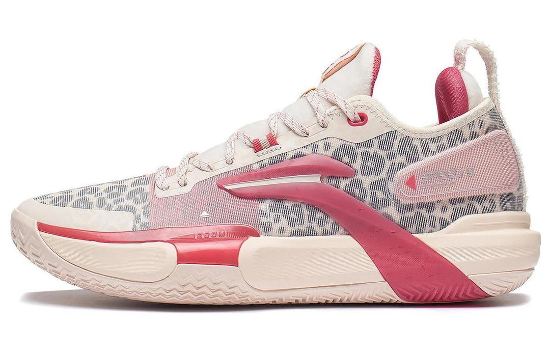 Li-Ning LINING Speed 9 Premium Basketball Shoes Men Low Top Light Gray Pink