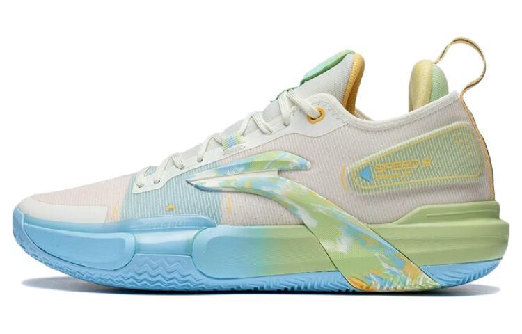 Li-Ning LINING Speed 9 Premium Basketball Shoes Men Low Top White/Blue