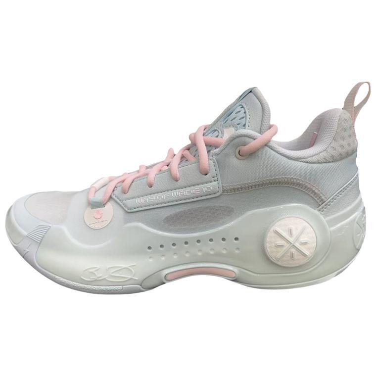 Li-Ning LiNing Wade's Way 10 Low Cushioned Slip Resistant Abrasion Resistant Low Top Basketball Shoes Men's Gray Pink