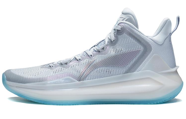 Li-Ning LiNing Liren 3 Glacier Durable Breathable Mid Top Basketball Shoes Light Frost Blue