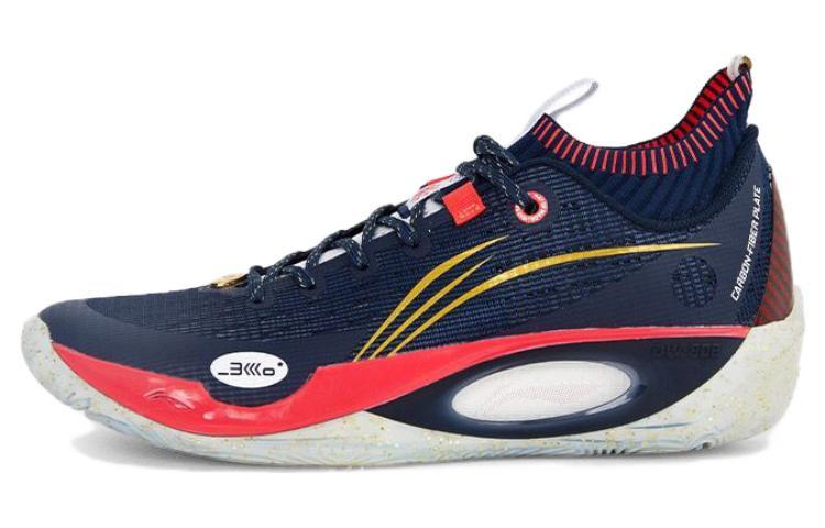 Li-Ning LiNing Wade 808 Ultra Cushioning Anti Slip And Wear Resistant Low Top Basketball Shoes Men's Blue Red