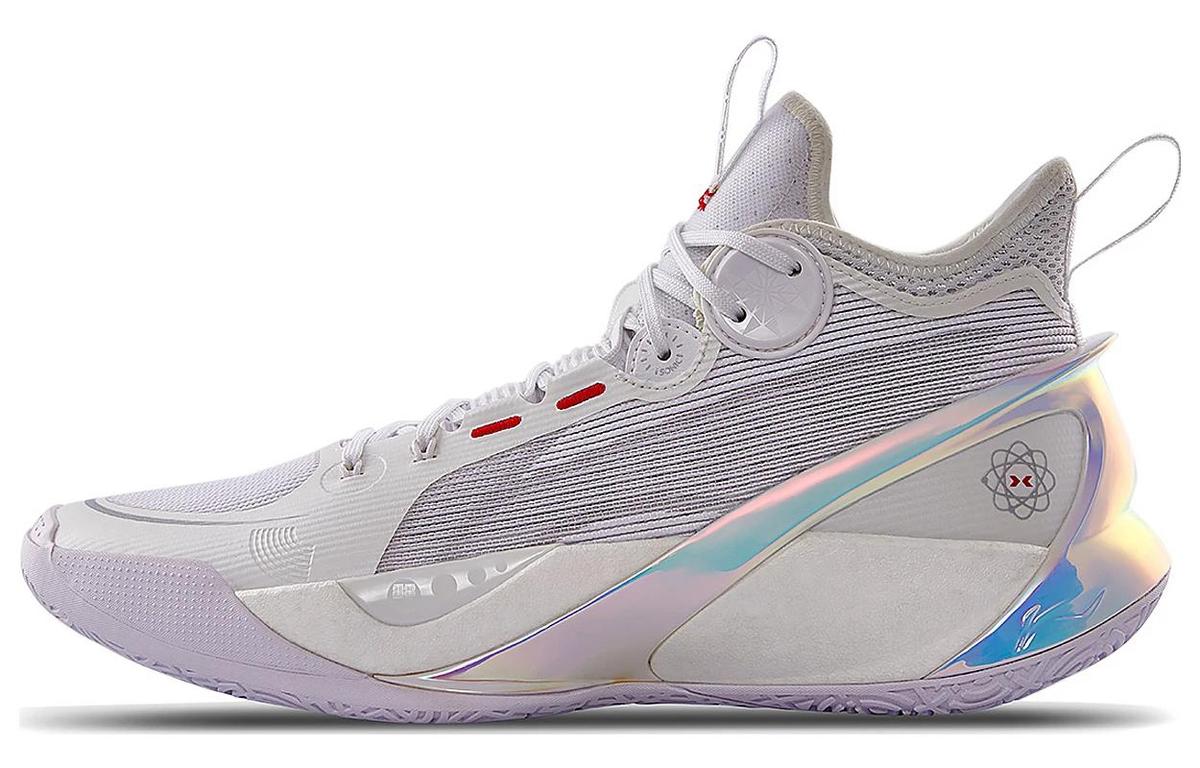 Li-Ning LiNing SONIC 10 Ultra Anti Slip And Wear Resistant Breathable Mid Top Basketball Shoes Men's White