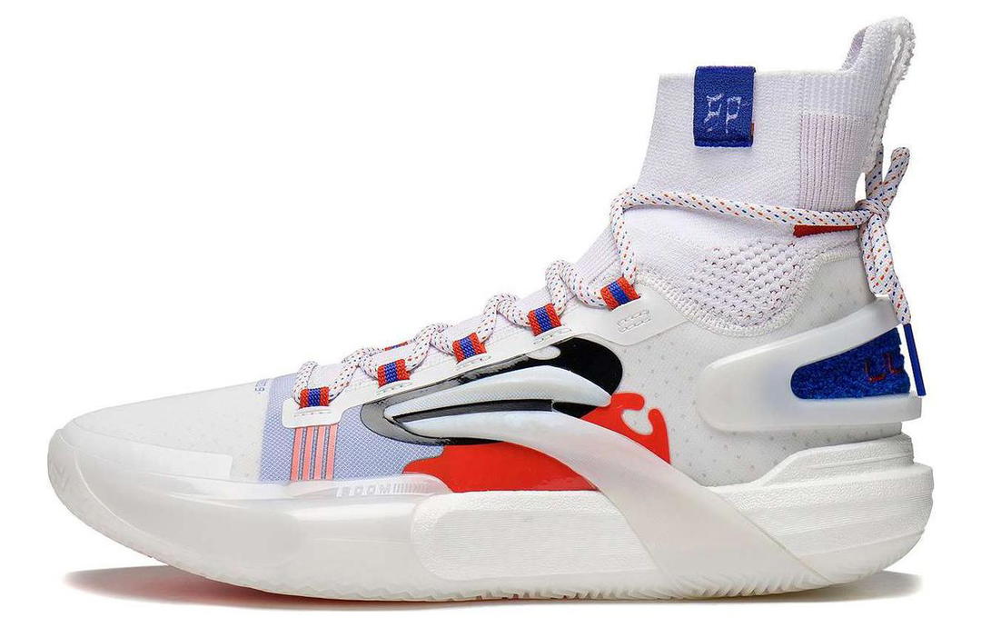 Li-Ning LiNing Speed 9 Ultra Cushioning Anti Slip And Wear Resistant High Top Basketball Shoes Men's White