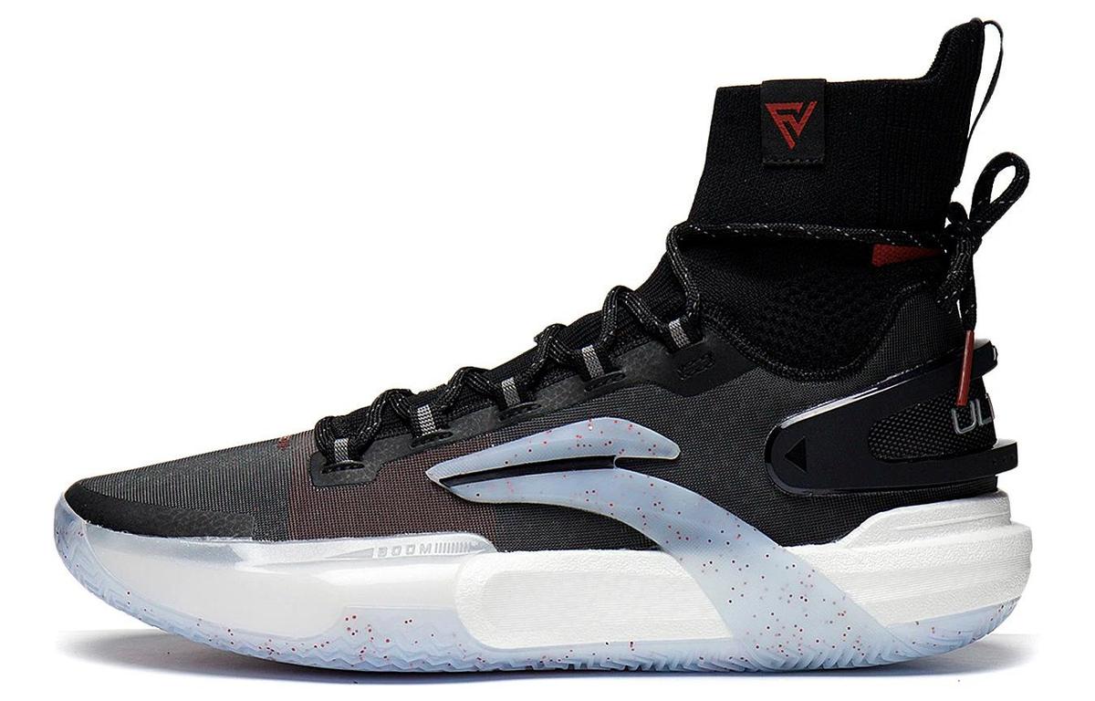 Li-Ning LiNing Speed 9 Ultra Cushioning Anti Slip And Wear Resistant High Top Basketball Shoes Black Blue Red