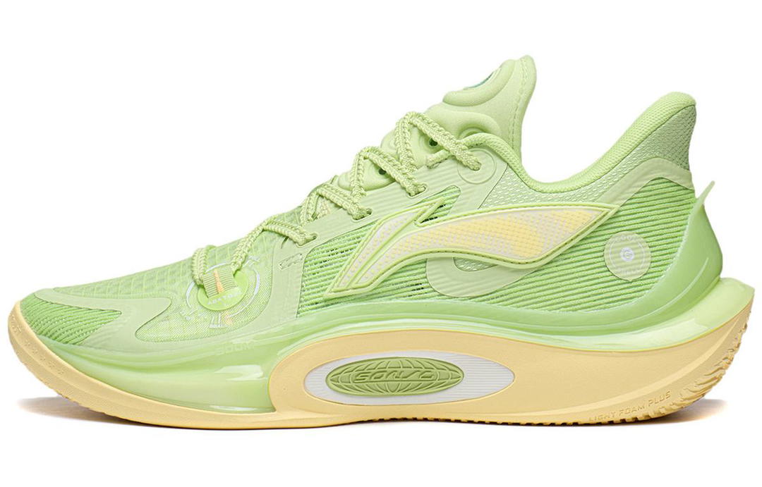 Li-Ning LiNing SONIC 11 Valley Rain Cushioning Anti Slip And Wear Resistant Low Top Basketball Shoes Men's Butterfly Pink Green