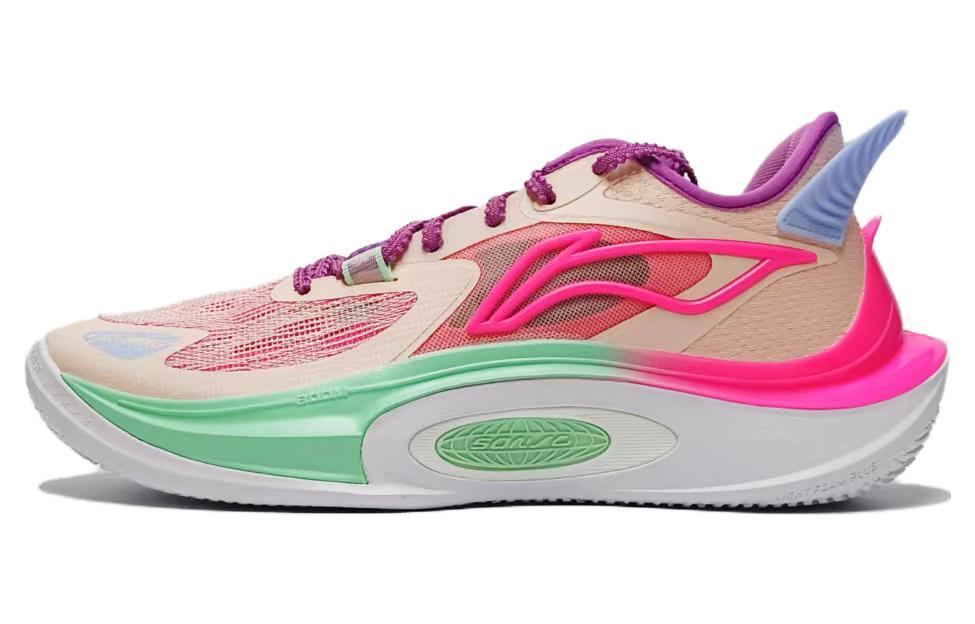 Li-Ning LiNing SONIC 11 V2 Cushioning Wear Resistant Low Top Basketball Shoes Men's Orange