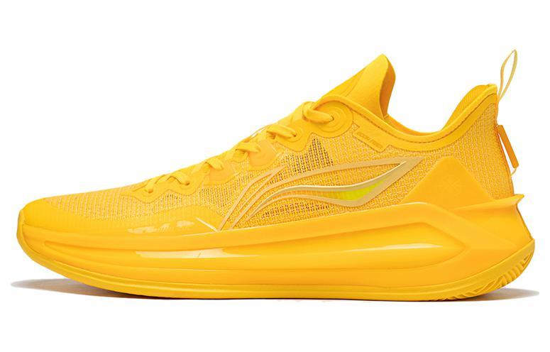 Li-Ning LiNing Liren 3 V2 Sunshine Cushioning Anti Slip And Wear Resistant Low Top Basketball Shoes Fluorescent Banana Yellow
