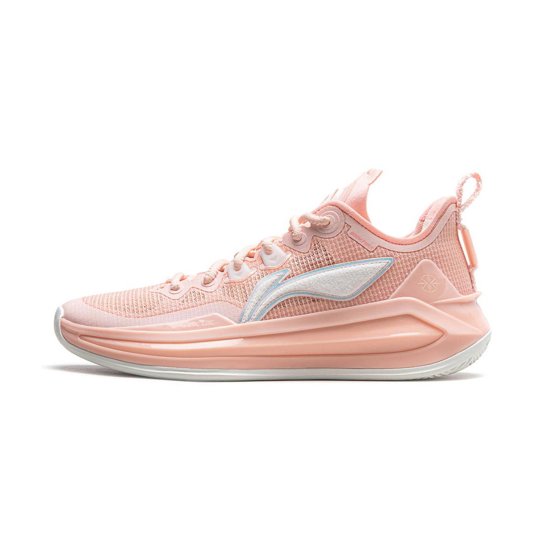 Li-Ning LiNing Liren 3 V2 Piggy Bank Cushioned Slip Resistant Abrasion Resistant Low Top Basketball Shoes Unisex Orange Pink
