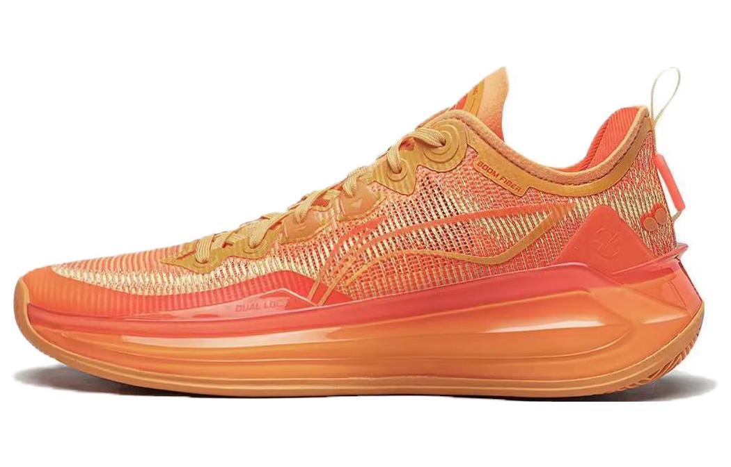 Li-Ning LiNing Liren 3 V2 Evening Glow Lightweight Rebound Low Top Basketball Shoes Men's Orange