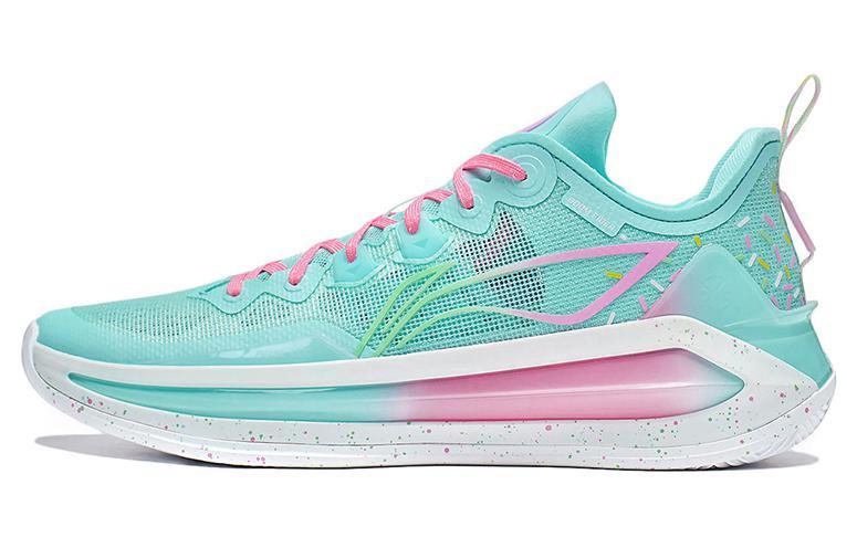 Li-Ning LiNing Liren 3 V2 Lollipop Anti Slip Wear Resistant Low Top Basketball Shoes Unisex Blue
