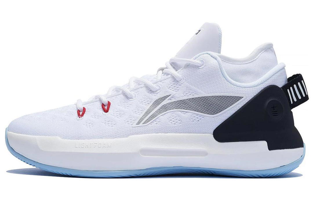 Li-Ning LINING Shuai 13 Low Basketball Shoes Men Low Top White Black