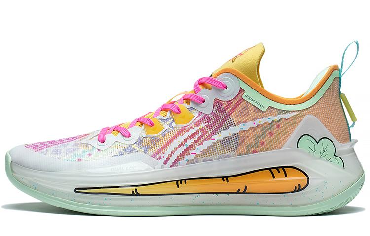 Li-Ning LINING Liren 3 V2 Basketball Shoes Men Low Top White/Orange/Green
