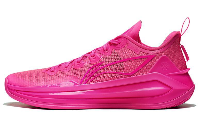 Li-Ning LiNing Liren 3 V2 PINK Durable Breathable Low Top Basketball Shoes Unisex Fluorescent Luminous Pink
