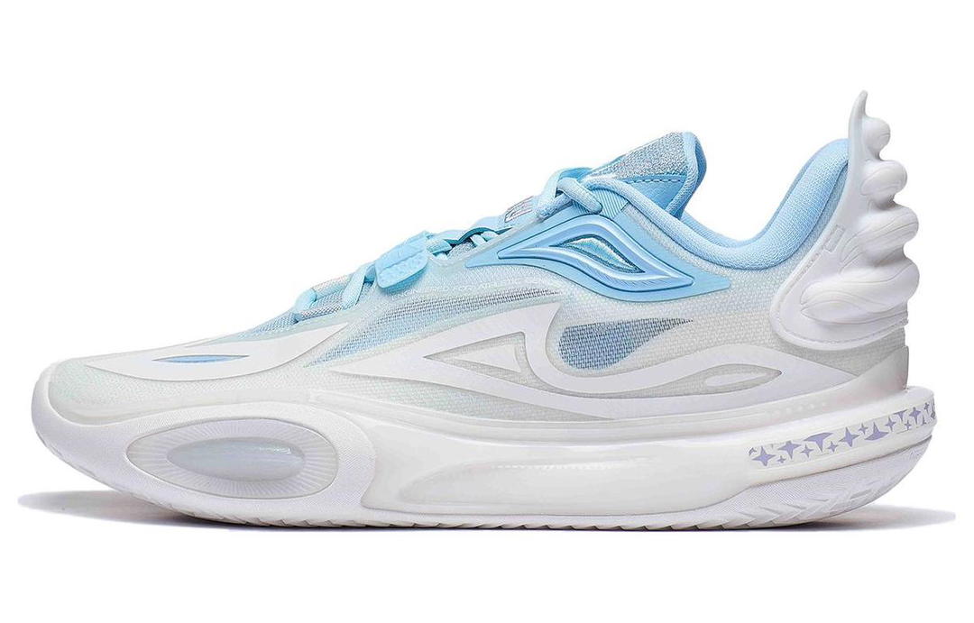 Li-Ning LiNing Wade All City 11 V2 Cushioning Wear Resistant Low Top Basketball Shoes Men's Mist White