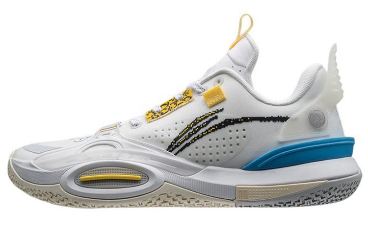 Li-Ning LiNing All City 10 Wade All City 10 Test Slip Resistant Cushioning Wear Resistant Low Top Basketball Shoes White