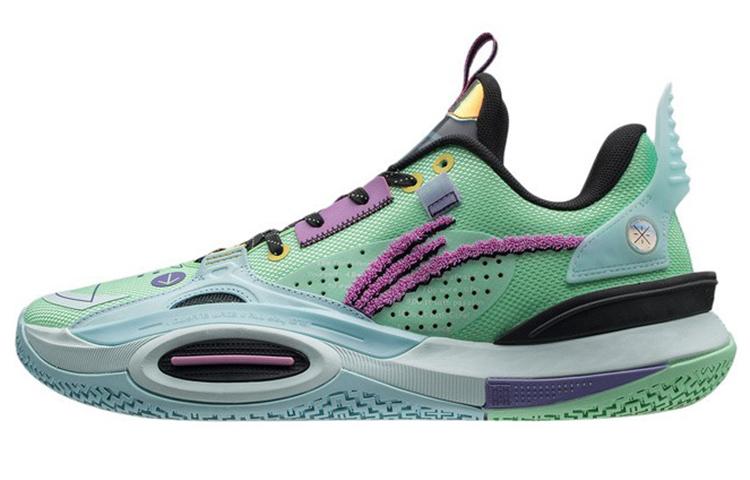 Li-Ning LiNing All City 10 Cloudy Pop Cushioning Anti Slip And Wear Resistant Low Top Basketball Shoes Light Mint Green