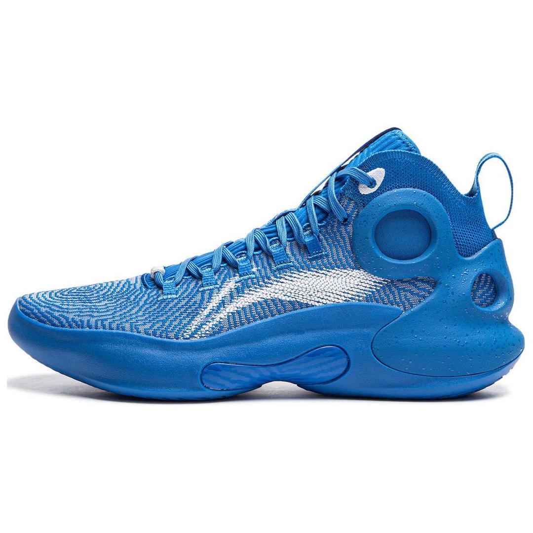 Li-Ning LiNing Charming ULTRA Anti Slip And Wear Resistant Support Mid Top Basketball Shoes Men's Blue